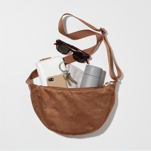 NEW Uniqlo Corduroy Round Mini Shoulder Bag